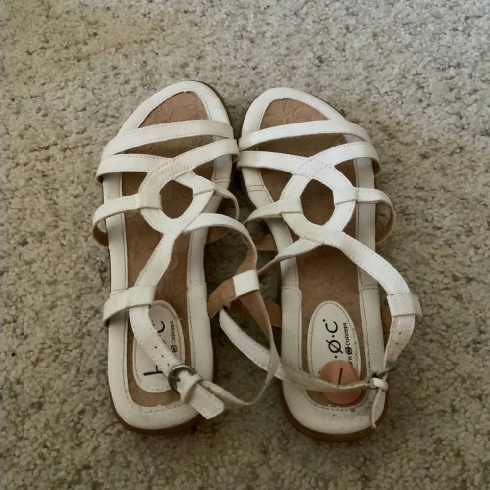 white born ø concept sandals
